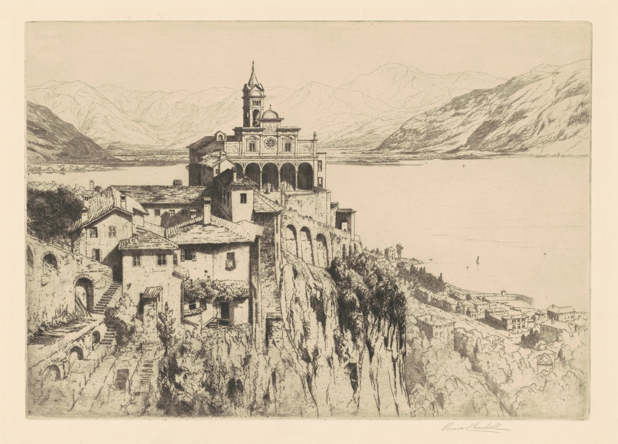 Santa Maria del Sasso, Locarno von Percival Gaskell