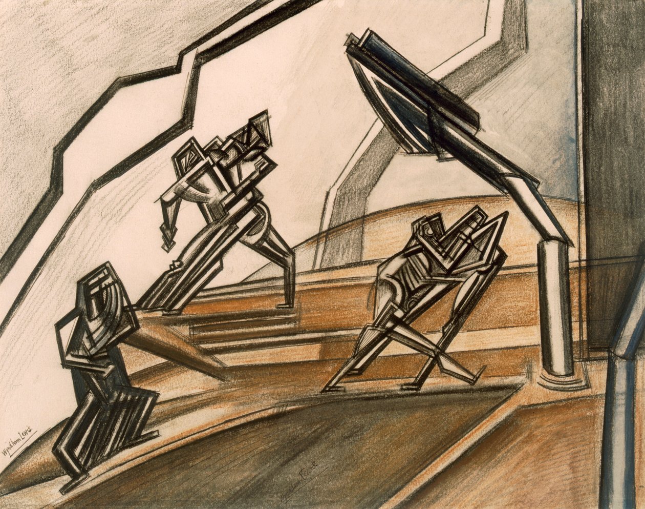 Kampf Nr. 2 von Percy Wyndham Lewis