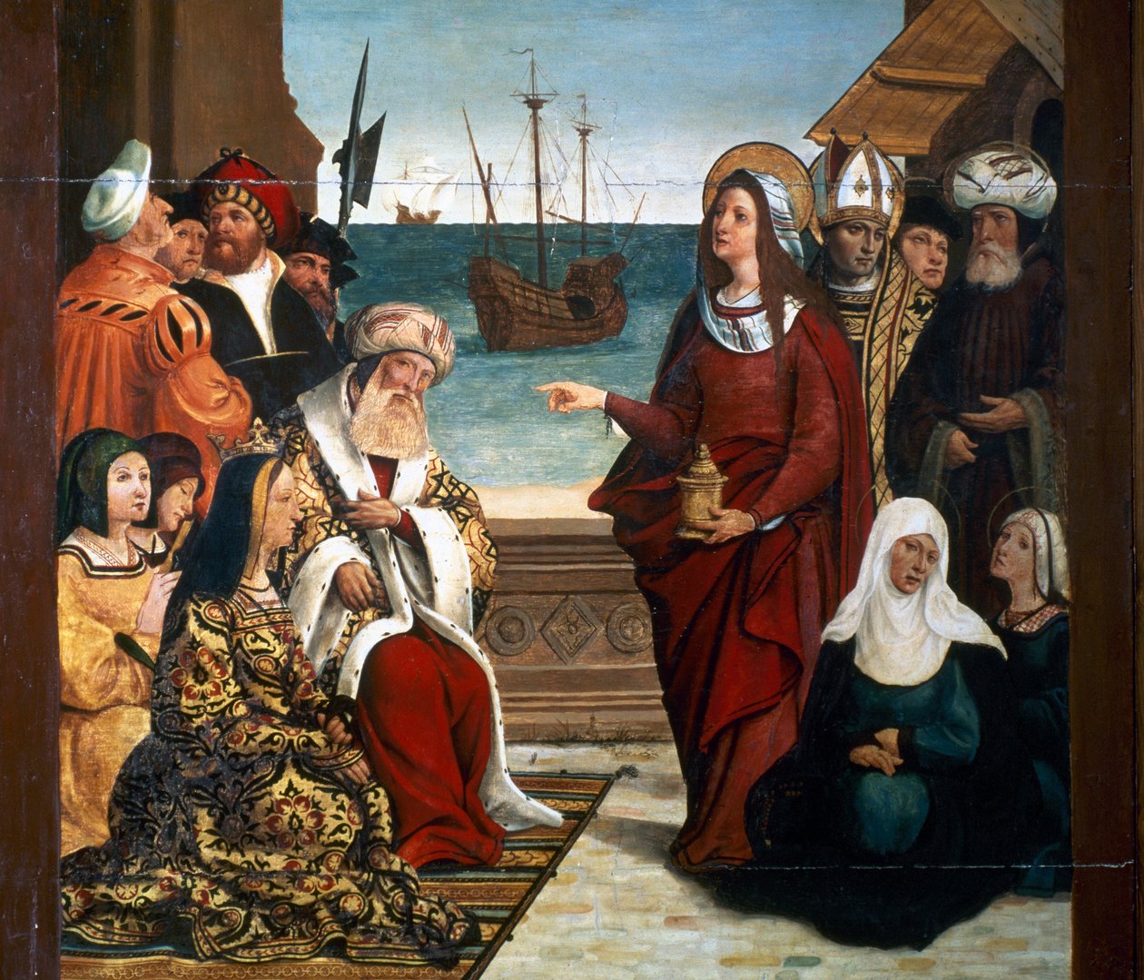 Altarbild der Maria Magdalena (Detail) von Pere Mates