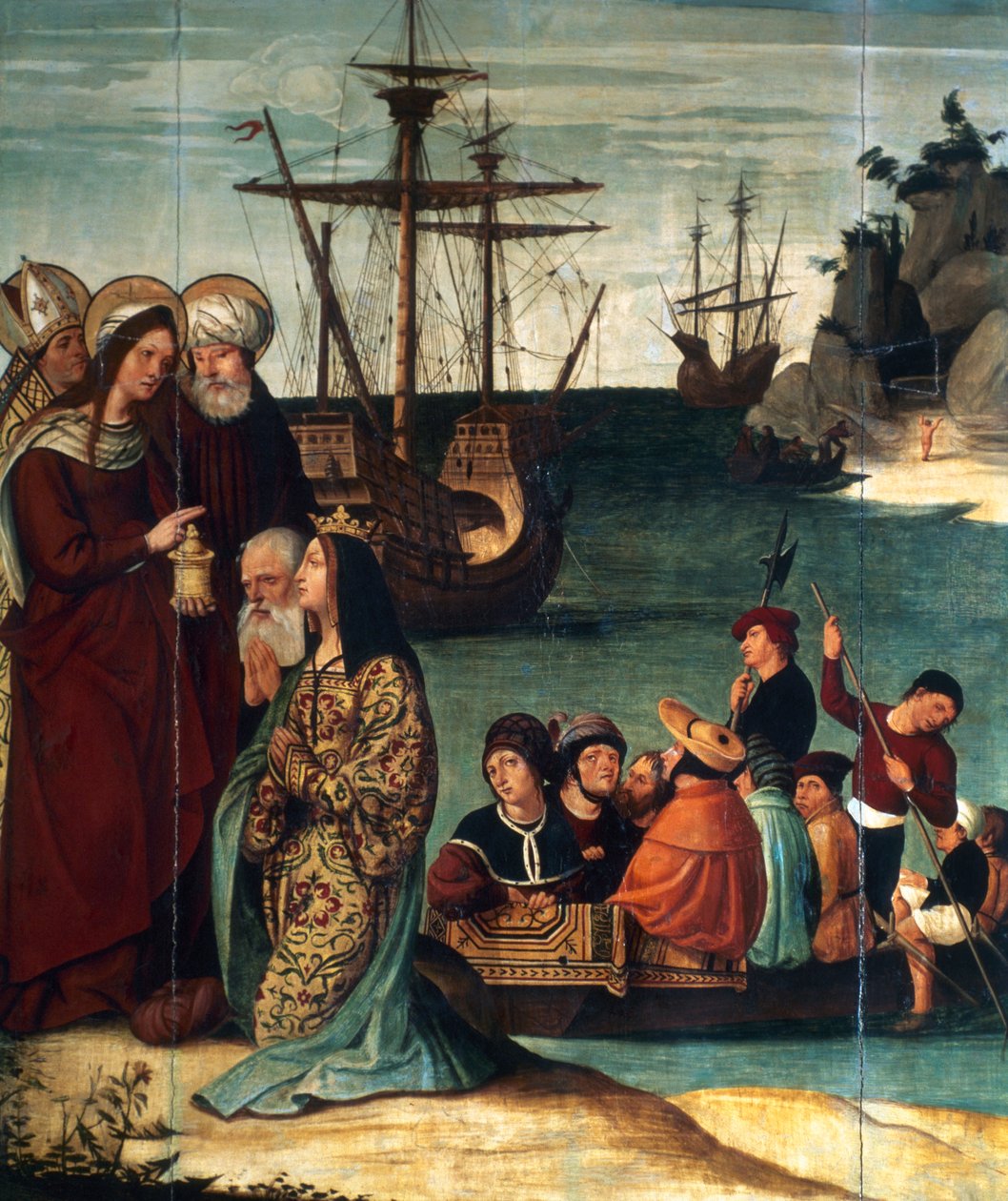 Predigt der Heiligen Magdalena in Marseille, 1526 von Pere Mates