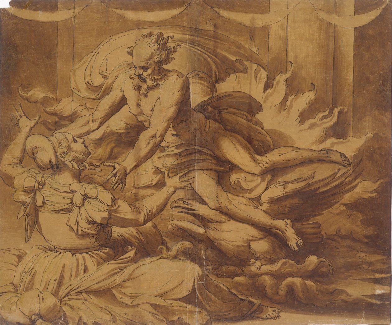 Jupiter erscheint Semele von Perino del Vaga