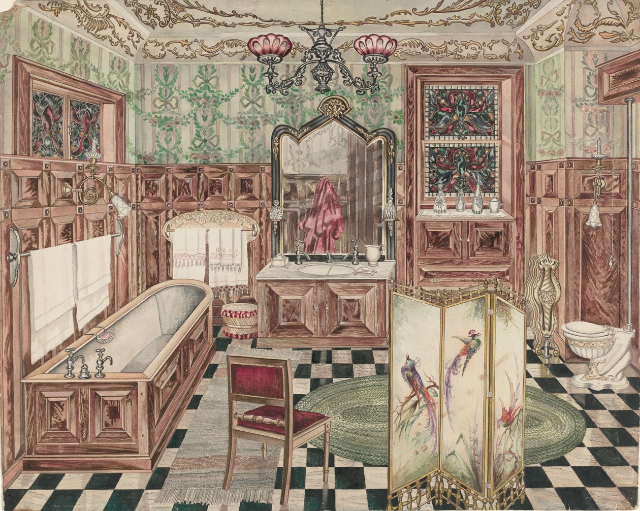 Badezimmer, 1935-1942 von Perkins Harnly