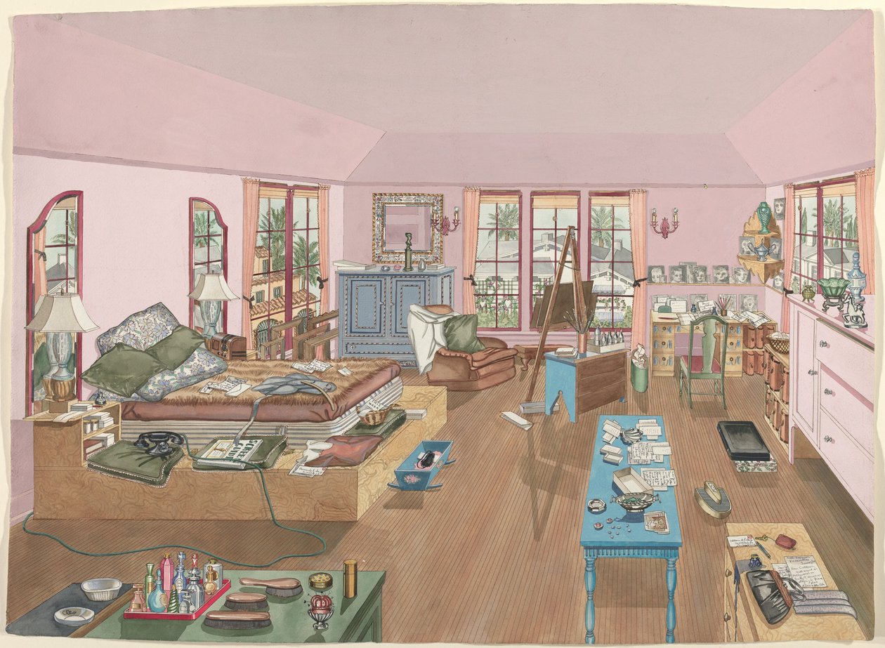 Schlafzimmer, 1940 von Perkins Harnly