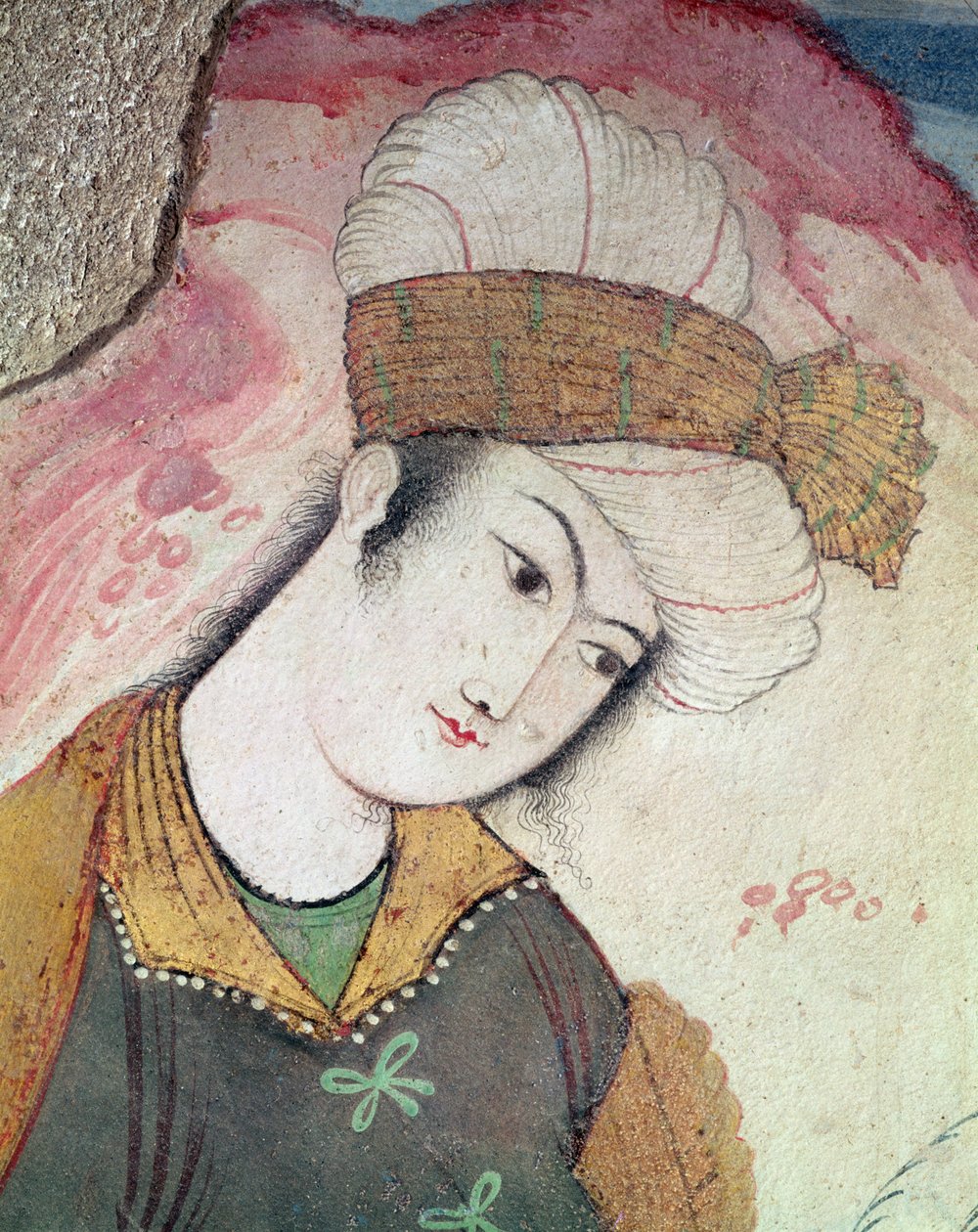 Herr vom Hof von Schah Abbas I. (Detail) von Persian School