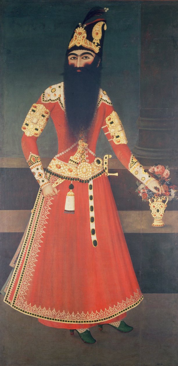 Porträt von Fath Ali-Schah (1771-1834) von Persian School