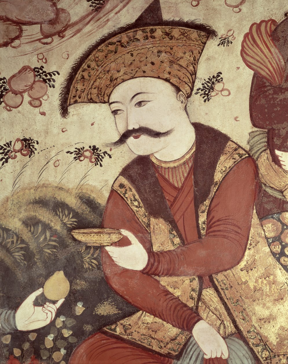 Schah Abbas I. (1588-1629) (Detail) von Persian School
