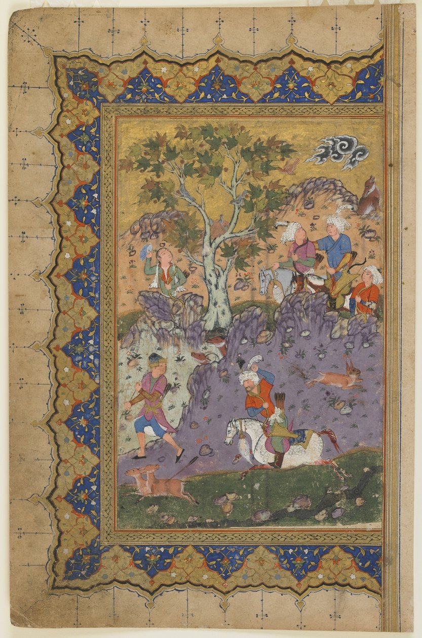 Ein Prinz auf der Jagd, ca. 1600 von Persian School