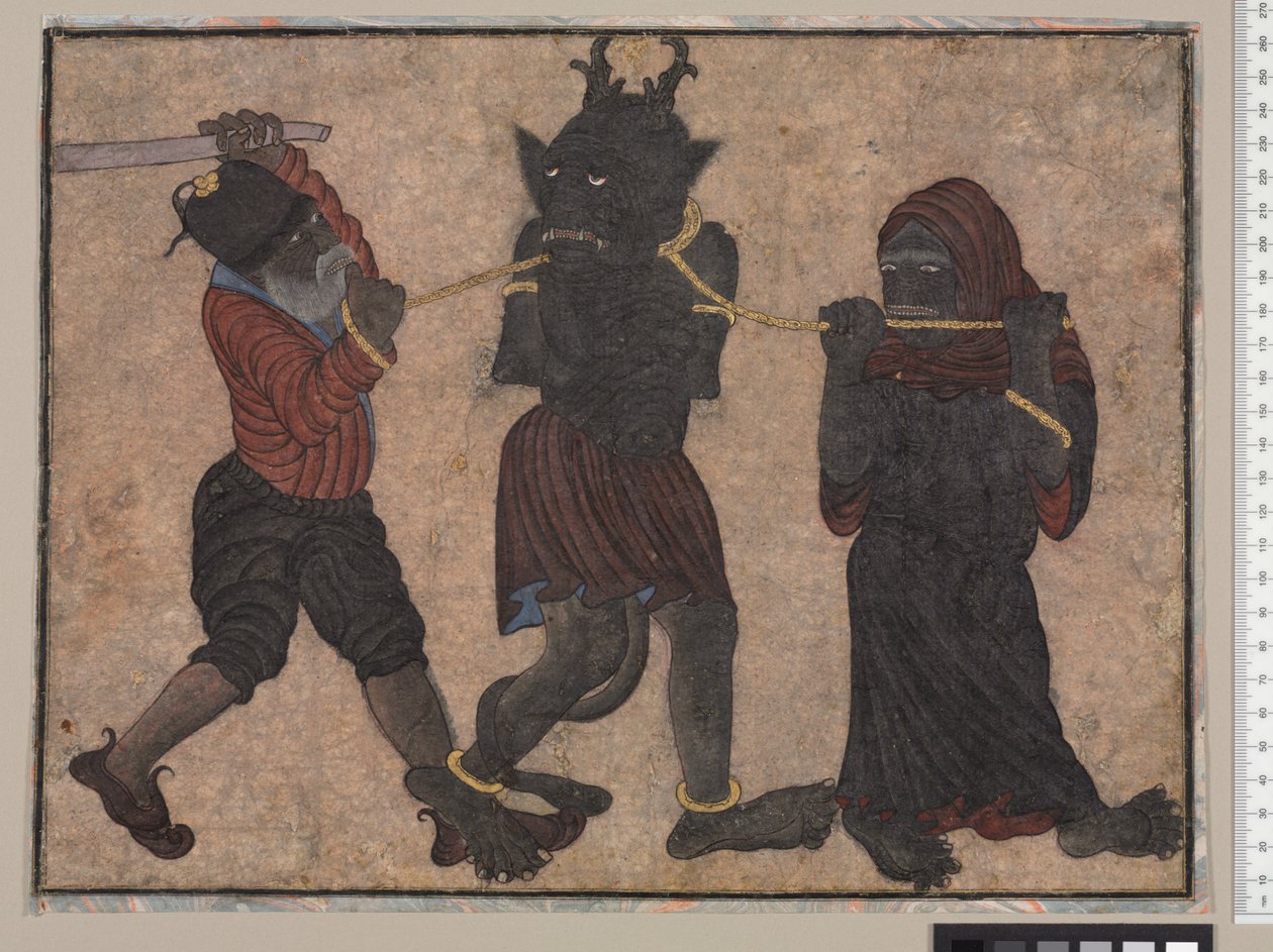 Dämon in Ketten, ca. 1453 von Persian School