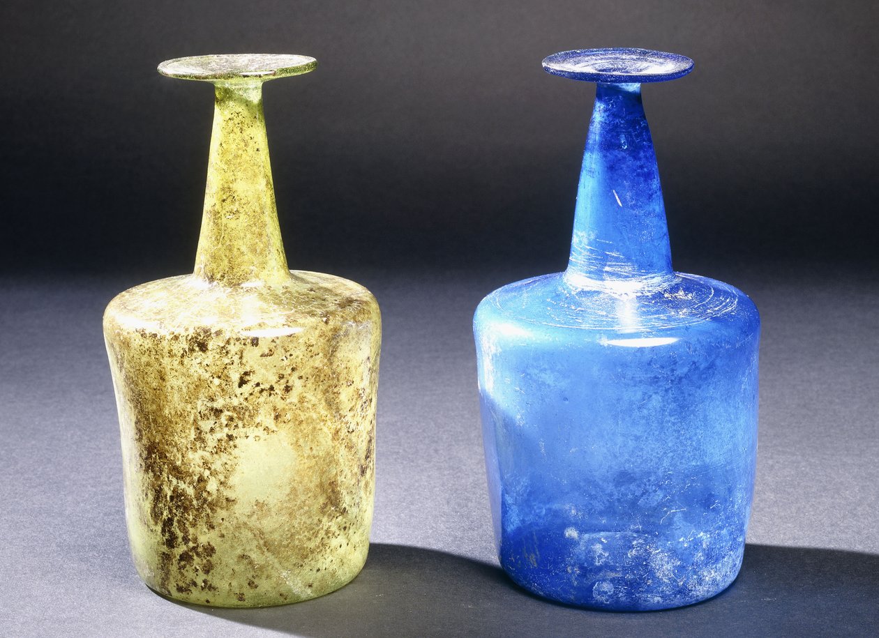 Persische frei geblasene Glasflaschen von Persian School