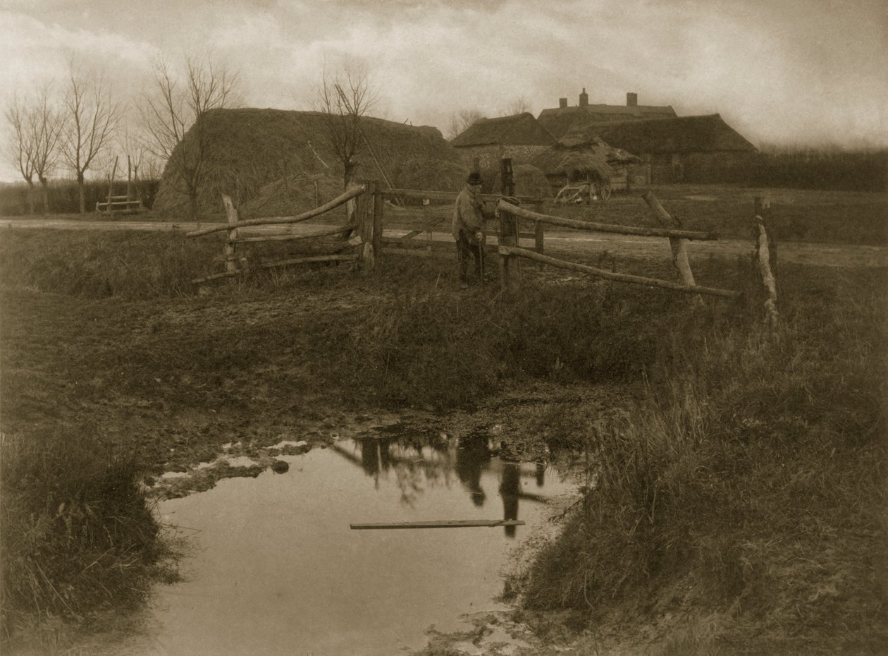 Ein Marschhof, ca. 1886 (Fotografie) von Peter Emerson und Thomas Goodall