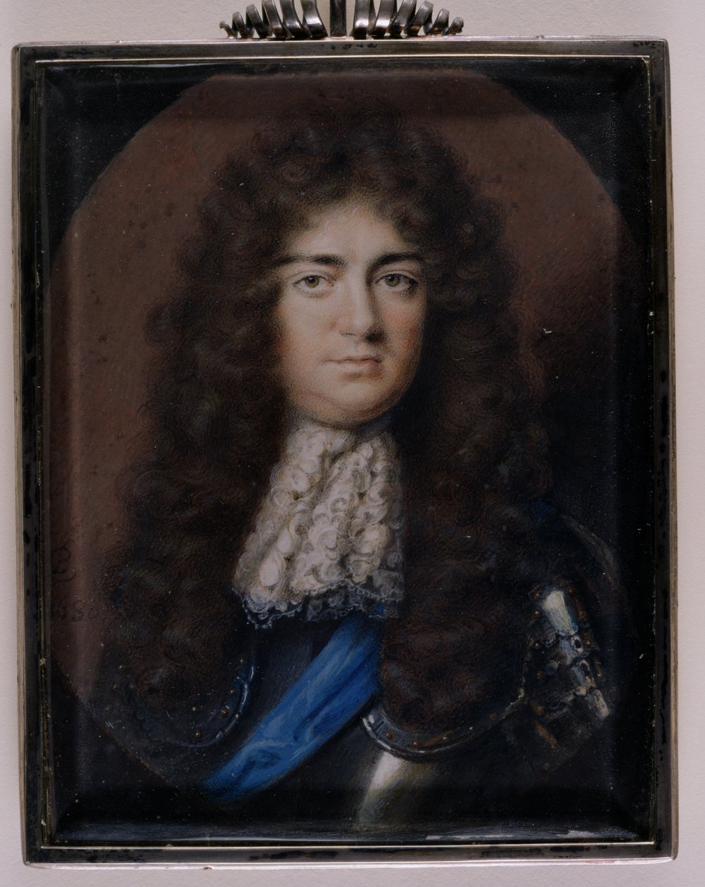 Porträtminiatur von Christopher Monck, 2. Herzog von Albemarle (1653-88), 1680 von Peter Cross