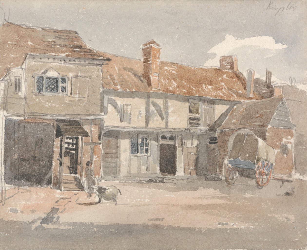 Häuser in Kingston an der Themse von Peter de Wint