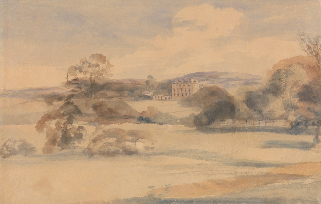 Landschaft mit Landhaus von Peter de Wint