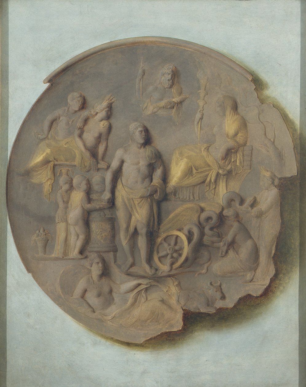 Silberscheibe aus Aquileia von Peter Fendi