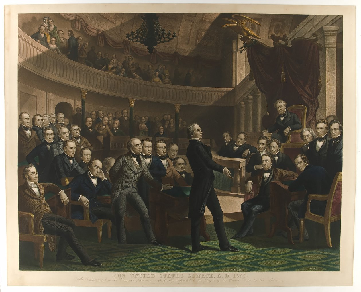 Der Senat der Vereinigten Staaten, 1850, veröffentlicht ca. 1855 von Peter Frederick Rothermel