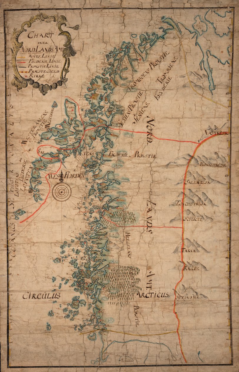 Karte über Nordlands Amt von Peter Holm