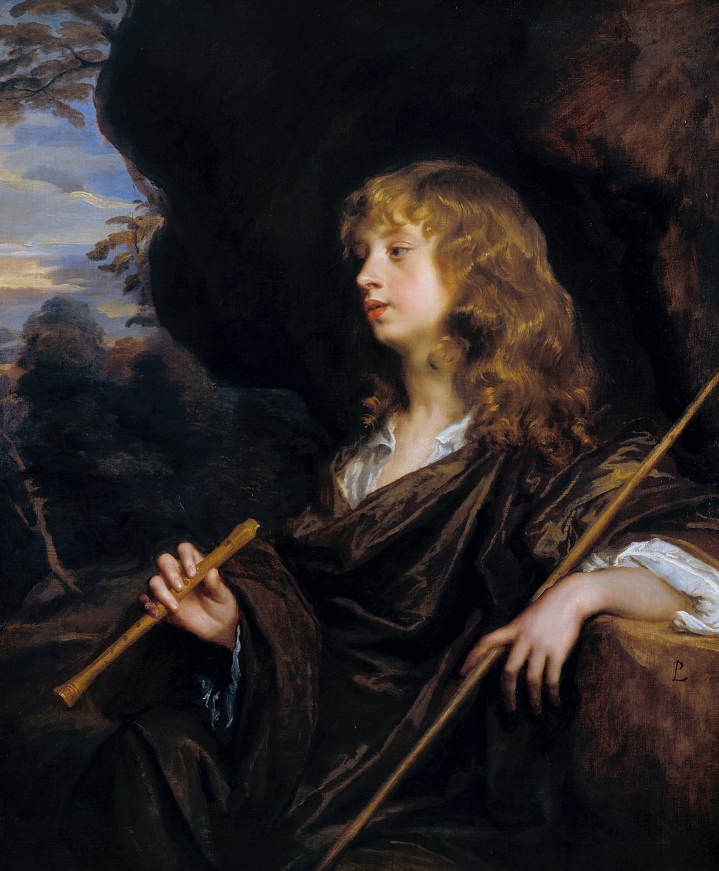 Ein Junge als Schäfer von Peter Lely