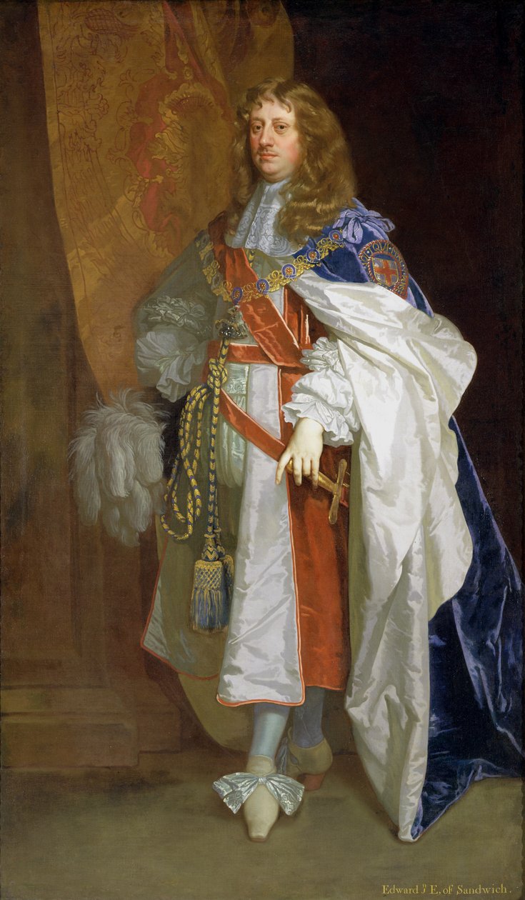 Edward Montagu, 1. Earl of Sandwich, ca. 1660-65 von Peter Lely