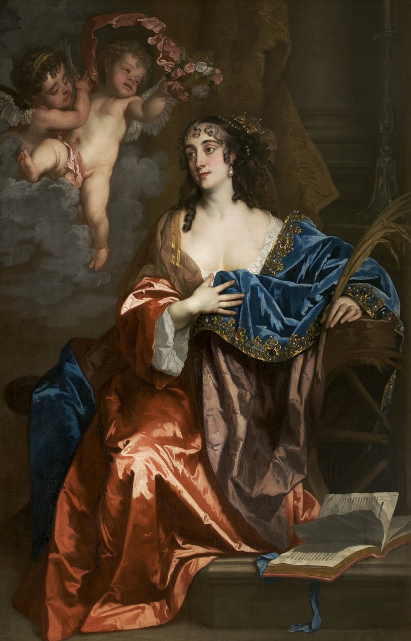 Eleanor Needham, Lady Byron, als Heilige Katharina, ca. 1663-64 von Peter Lely