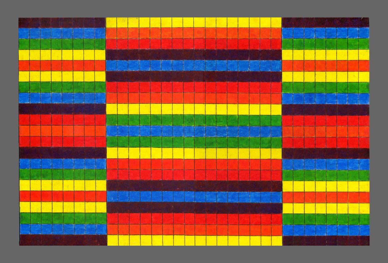 Gestreiftes Triptychon, 2009 von Peter McClure