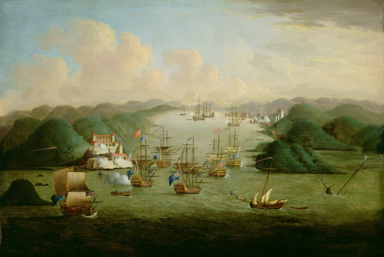 Eroberung von Porto Bello im Jahr 1739 von Peter Monamy