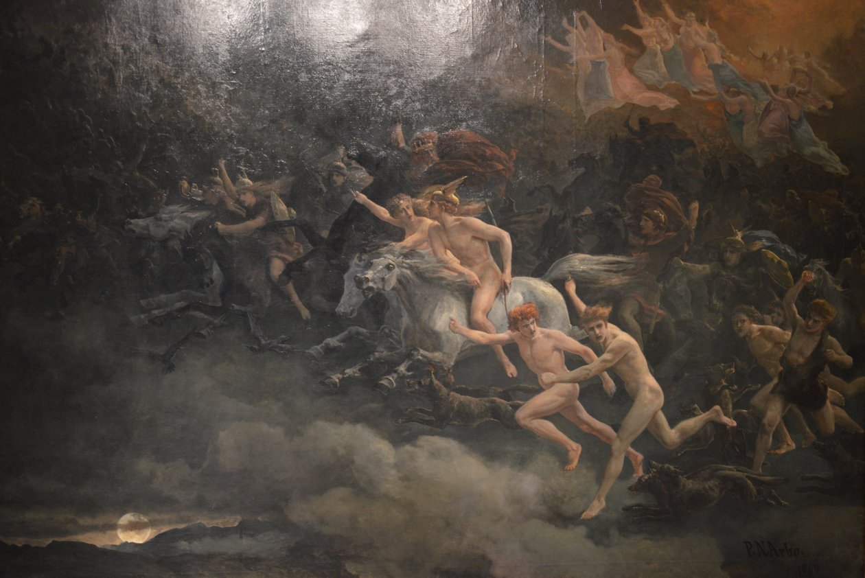 Die wilde Jagd Odins von Peter Nicolai Arbo