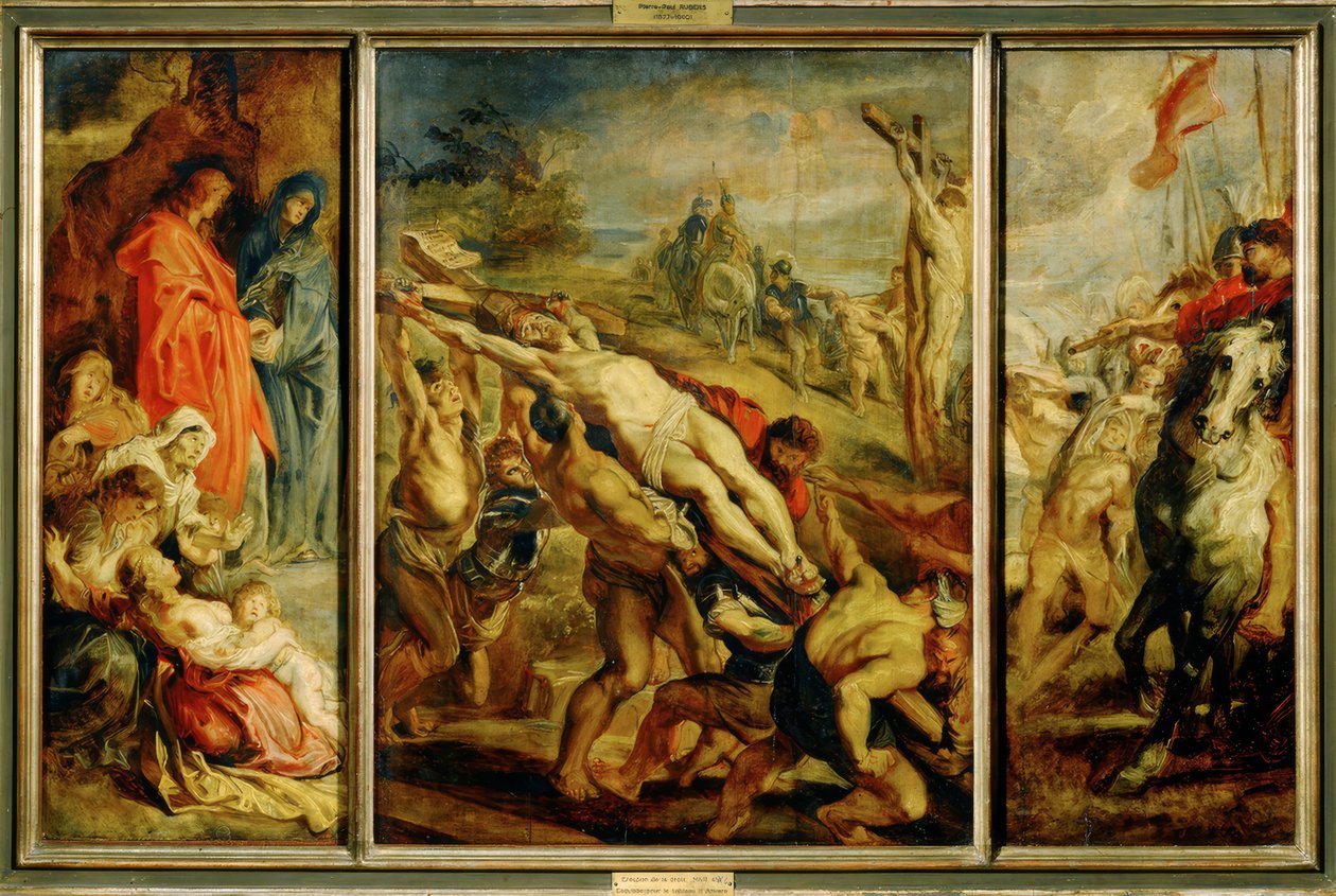 Die Kreuzaufrichtung von Peter Paul Rubens