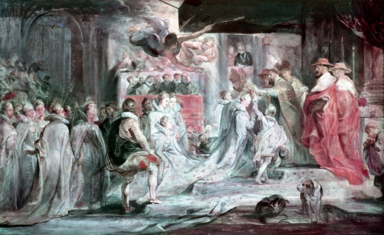 Die Krönung der Maria de Medici von Peter Paul Rubens