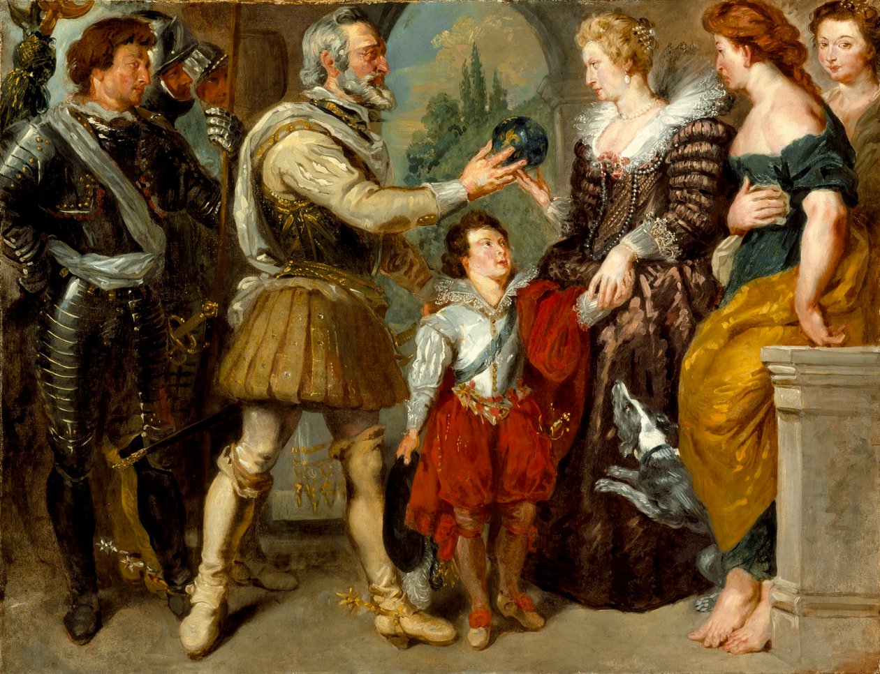 Heinrich IV. überträgt die Regentschaft auf Marie de Medici von Peter Paul Rubens