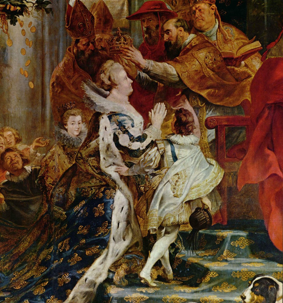 Krönung Maria de Medicis in St. Denis in Paris von Peter Paul Rubens