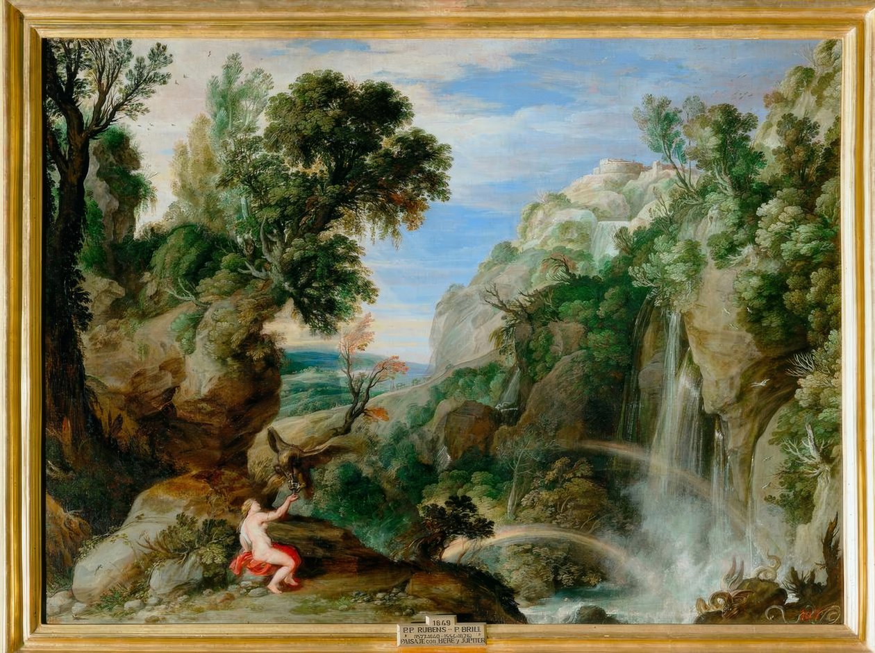 Landschaft mit Hebe (oder Psyche) von Peter Paul Rubens