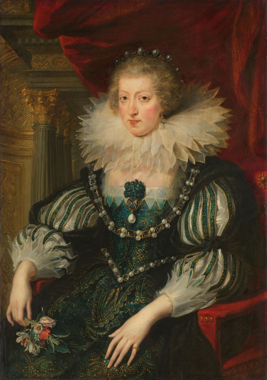 Porträt von Anna von Österreich (1601-66) Infantin von Spanien, Königin von Frankreich und Navarra von Peter Paul Rubens