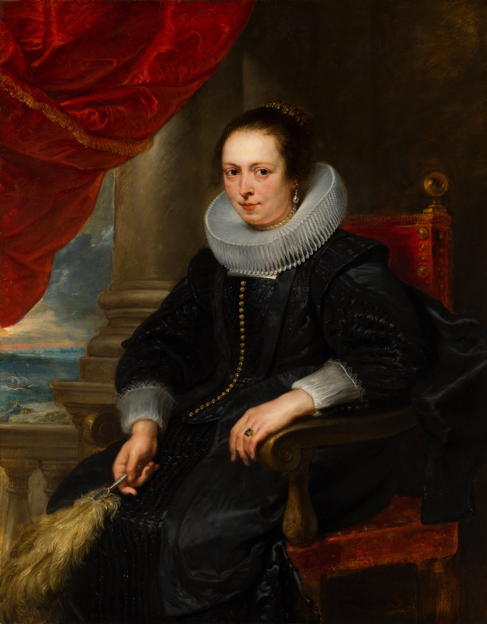 Porträt einer Frau, möglicherweise Clara Fourment (1593-1643) von Peter Paul Rubens