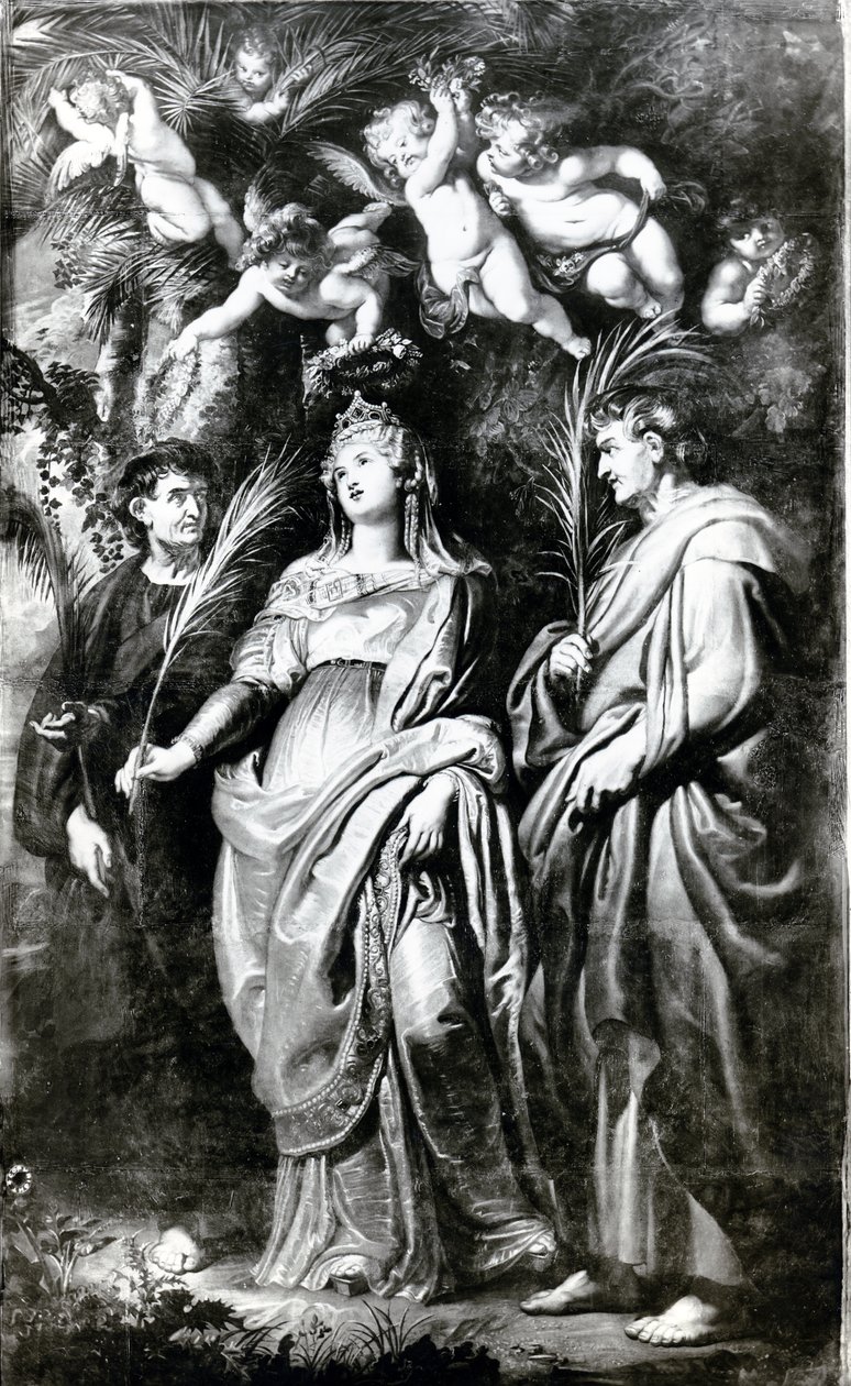 St. Domitilla mit SS. Nereus und Achilleus, 1608 von Peter Paul Rubens