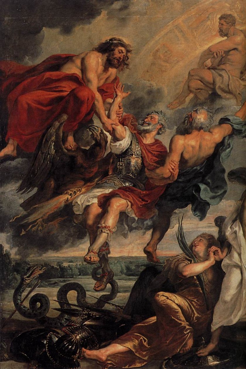 Die Apotheose Heinrichs IV. und die Proklamation der Regentschaft von Marie de Médicis am 14. Mai 1610 (Detail) von Peter Paul Rubens