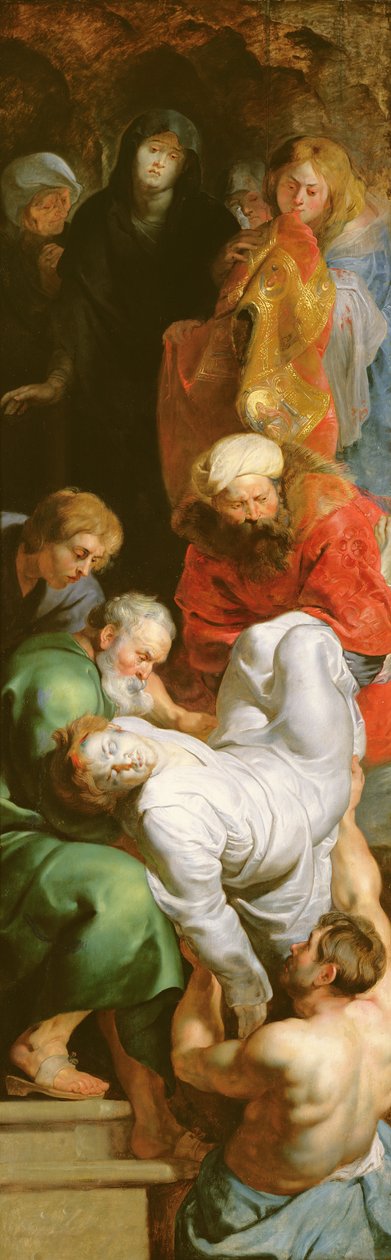 Die Beisetzung des Heiligen Stephanus, aus dem Triptychon des Heiligen Stephanus von Peter Paul Rubens