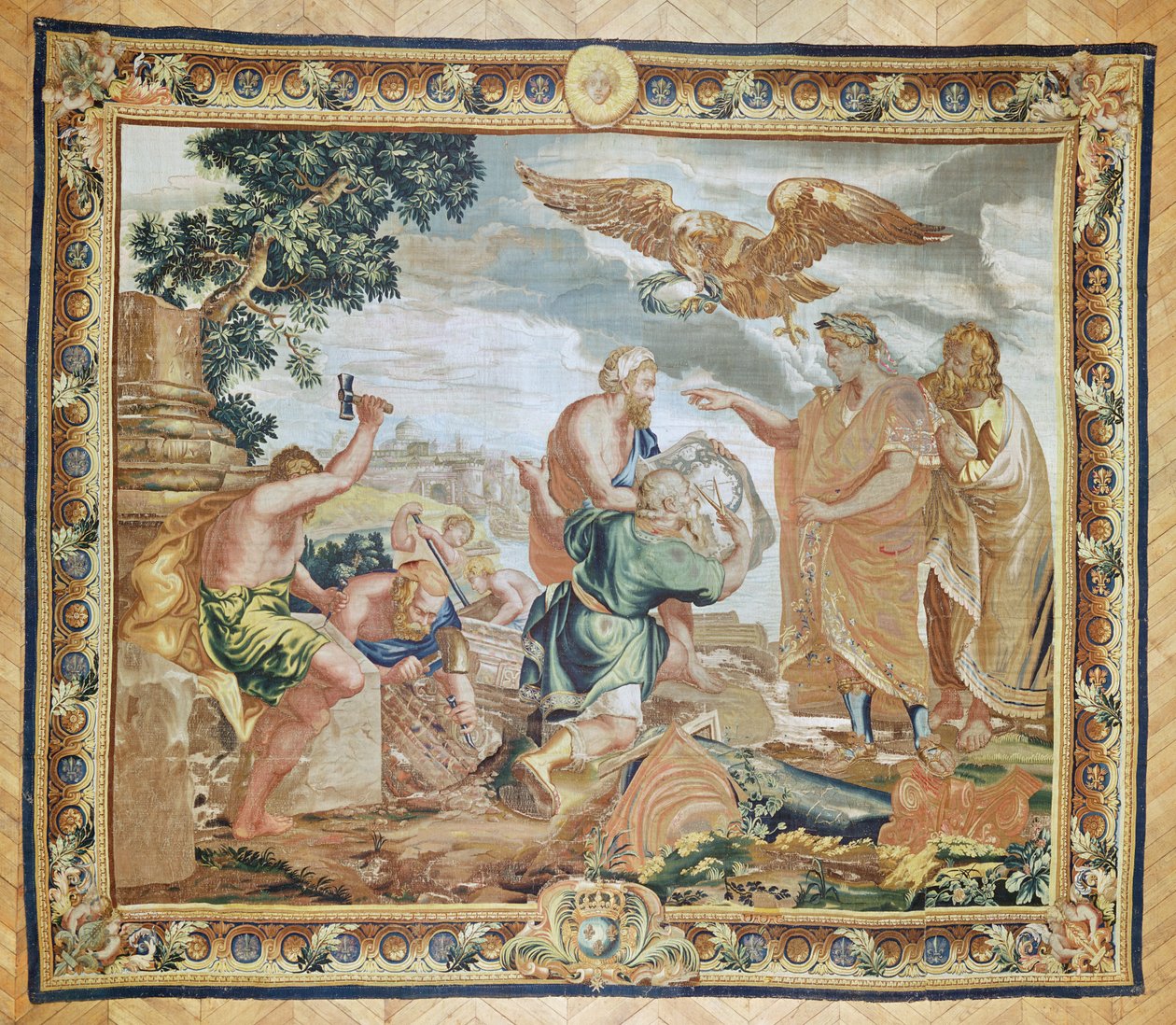 Die Gründung von Konstantinopel (Wandteppich) von Peter Paul Rubens