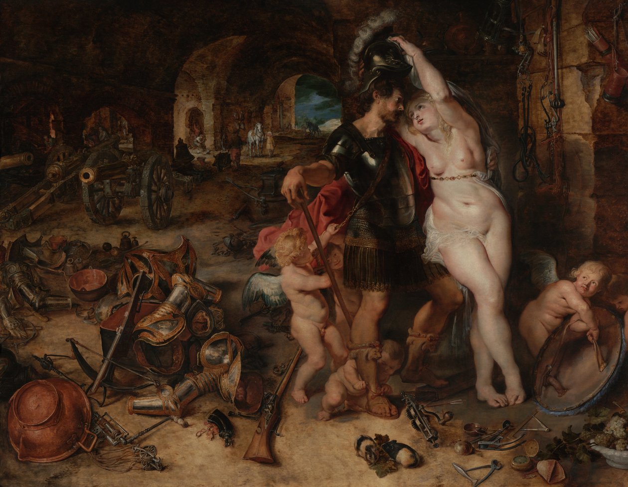 Die Rückkehr vom Krieg - Mars von Venus entwaffnet von Peter Paul Rubens