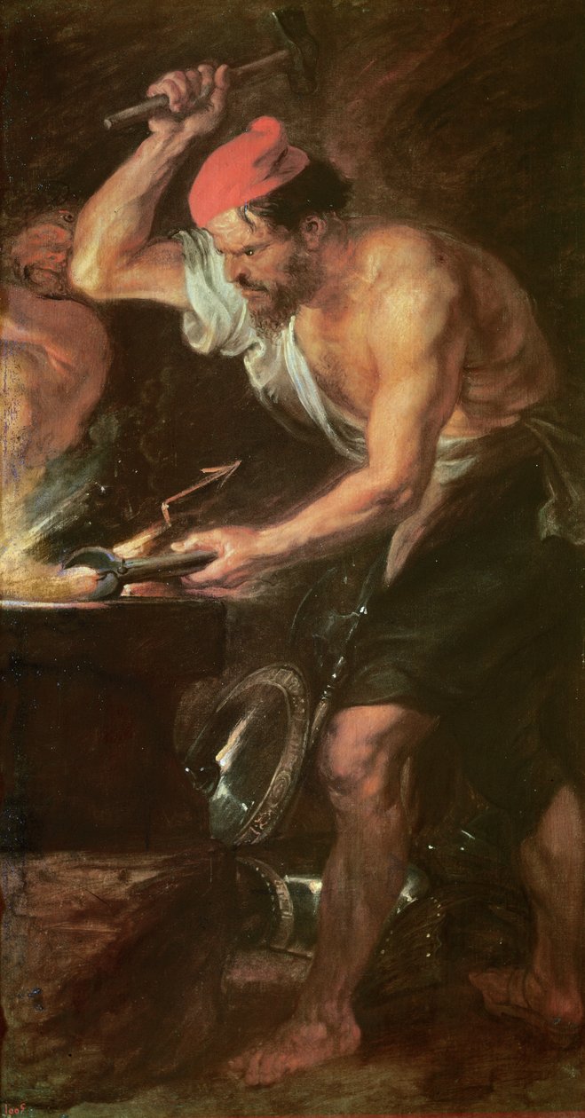 Vulkan schmiedet Jupiters Blitzbolzen von Peter Paul Rubens