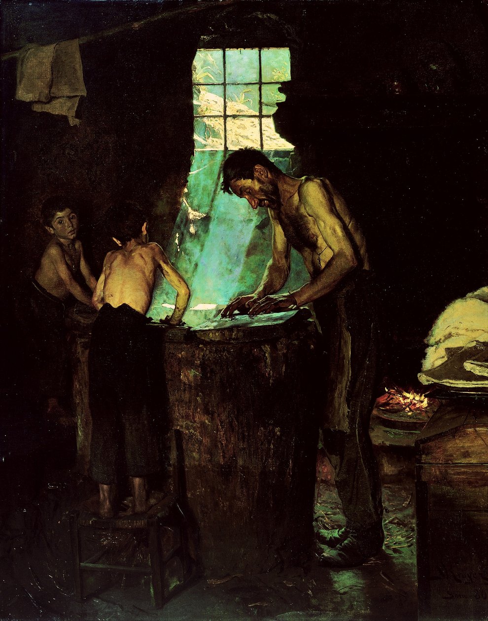 Italienische Dorfhutmacher von Peder Severin Krøyer