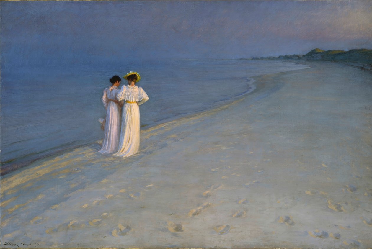 Sommerabend am Südstrand von Peder Severin Krøyer