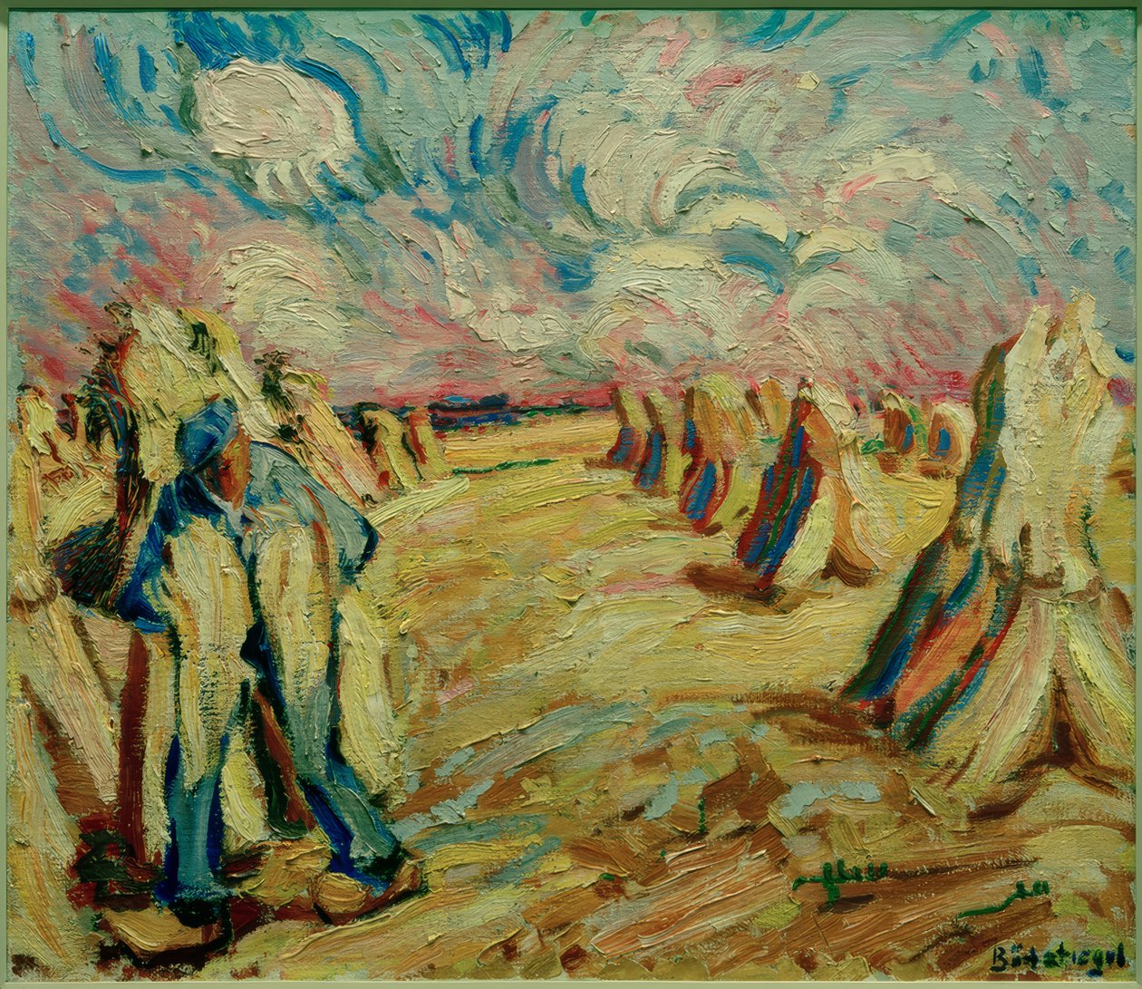 Erntefeld von Peter August Böckstiegel