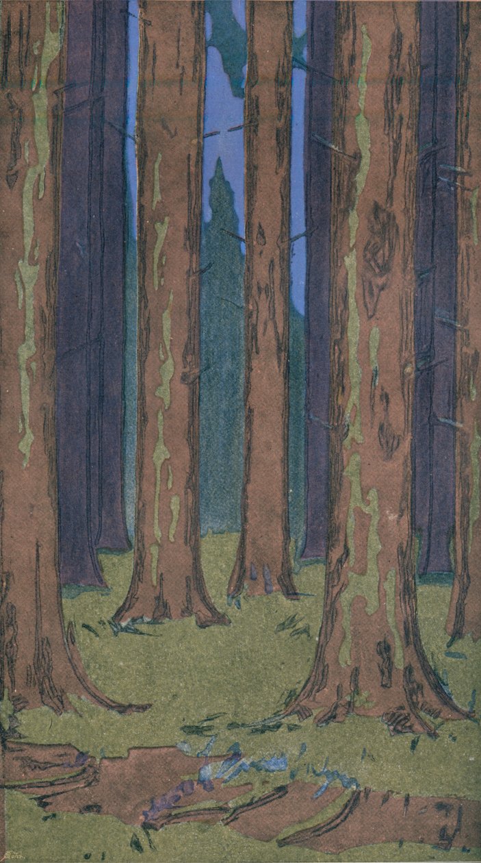 Der Wald, 1901 von Peter Behrens