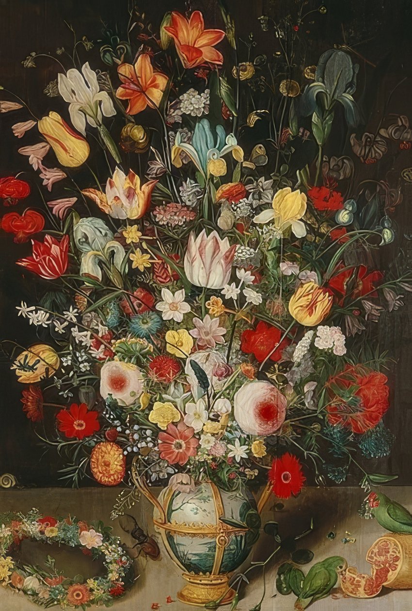 Vase mit Blumen von Peter Binoit