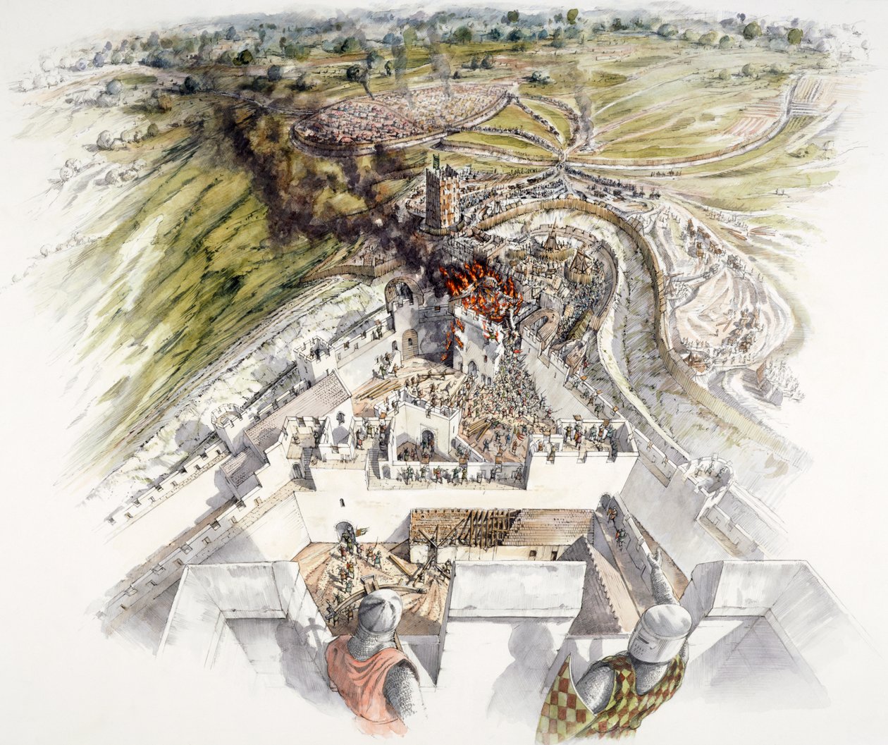Belagerung von Dover Castle, 1216 von Peter Dunn
