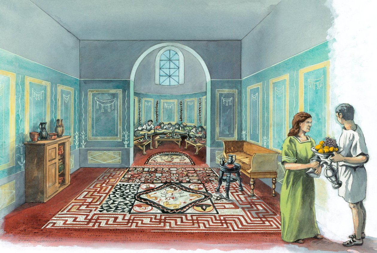 Römische Villa von Lullingstone von Peter Dunn