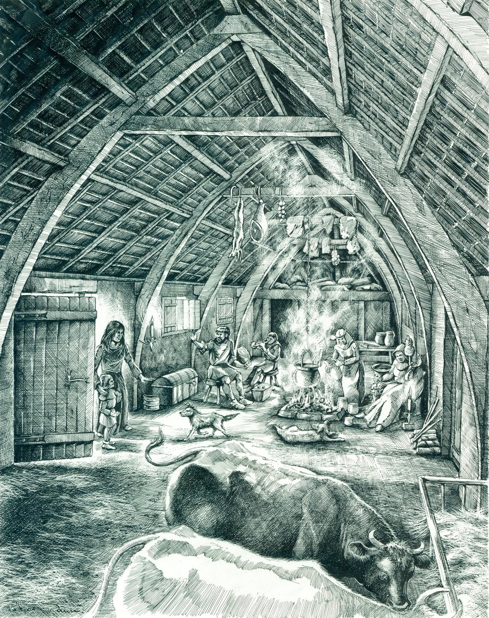 Mittelalterliches Bauernhaus von Peter Dunn
