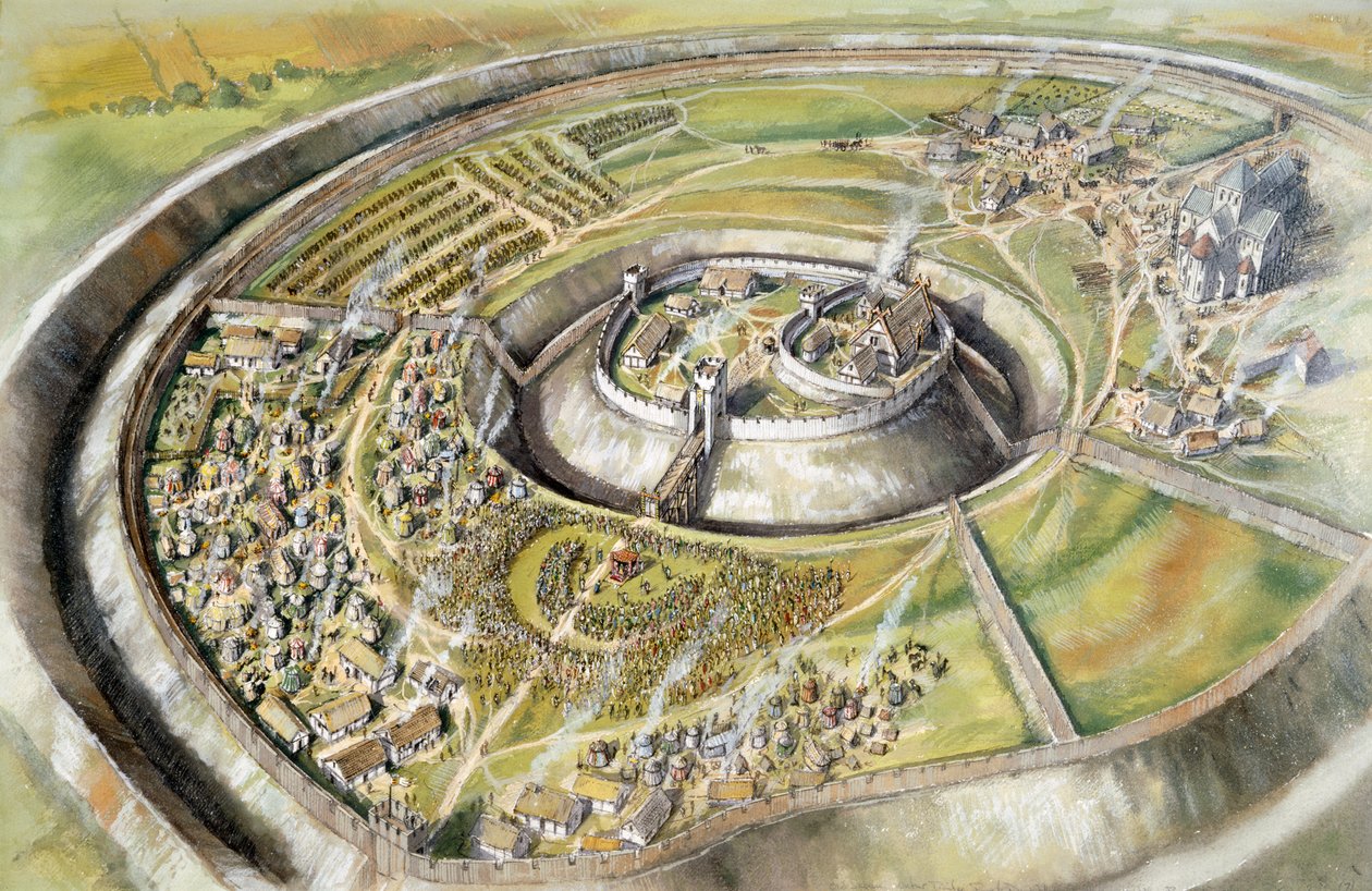 Old Sarum, 1086 von Peter Dunn