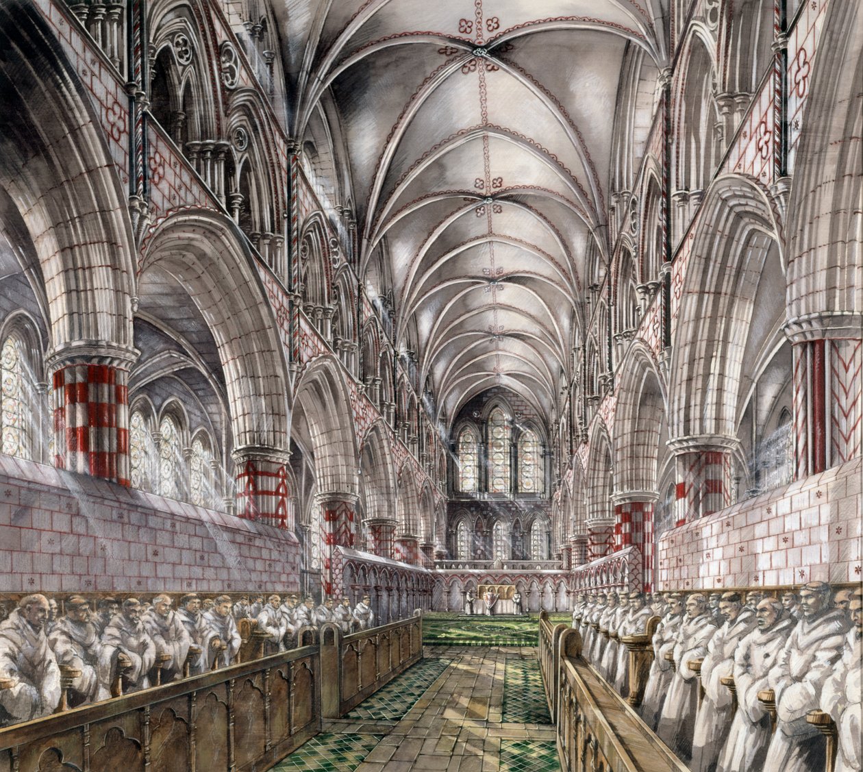 Rievaulx Abbey, 13. Jahrhundert, ca. 1990-2010 von Peter Dunn