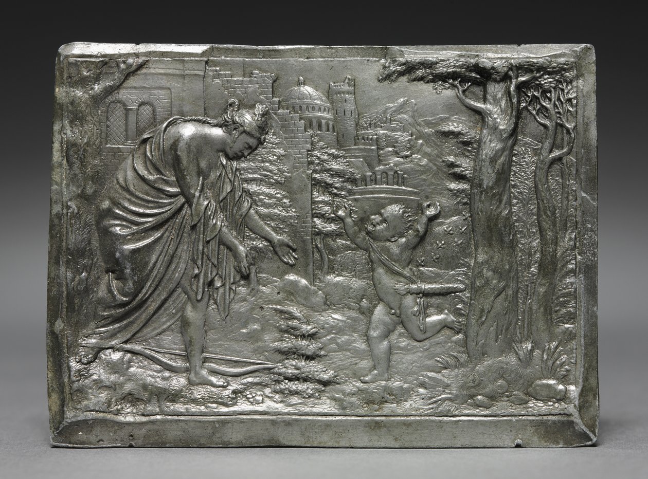 Amor beklagt sich bei Venus, ca. 1540-1546 von Peter Flötner
